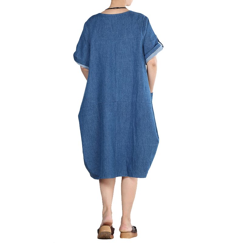Baggy linen dress cheap