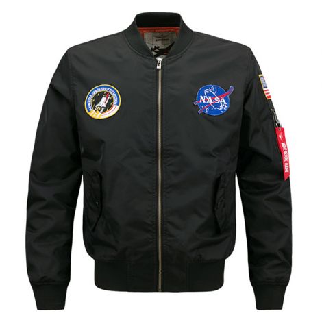 Hip Hop Jacket Air Sky Flight Patch Embroidery Bomber Jackets