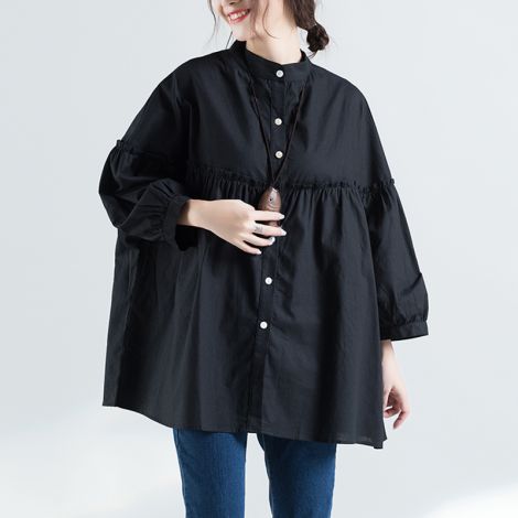 Button Down Shirts Plus Size Cotton Casual Blouses