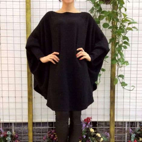 Women's Oversized Jumper Sweater Shirt Batwing Tunic Tops